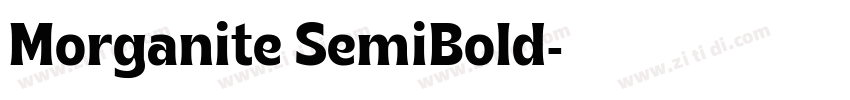 Morganite SemiBold字体转换